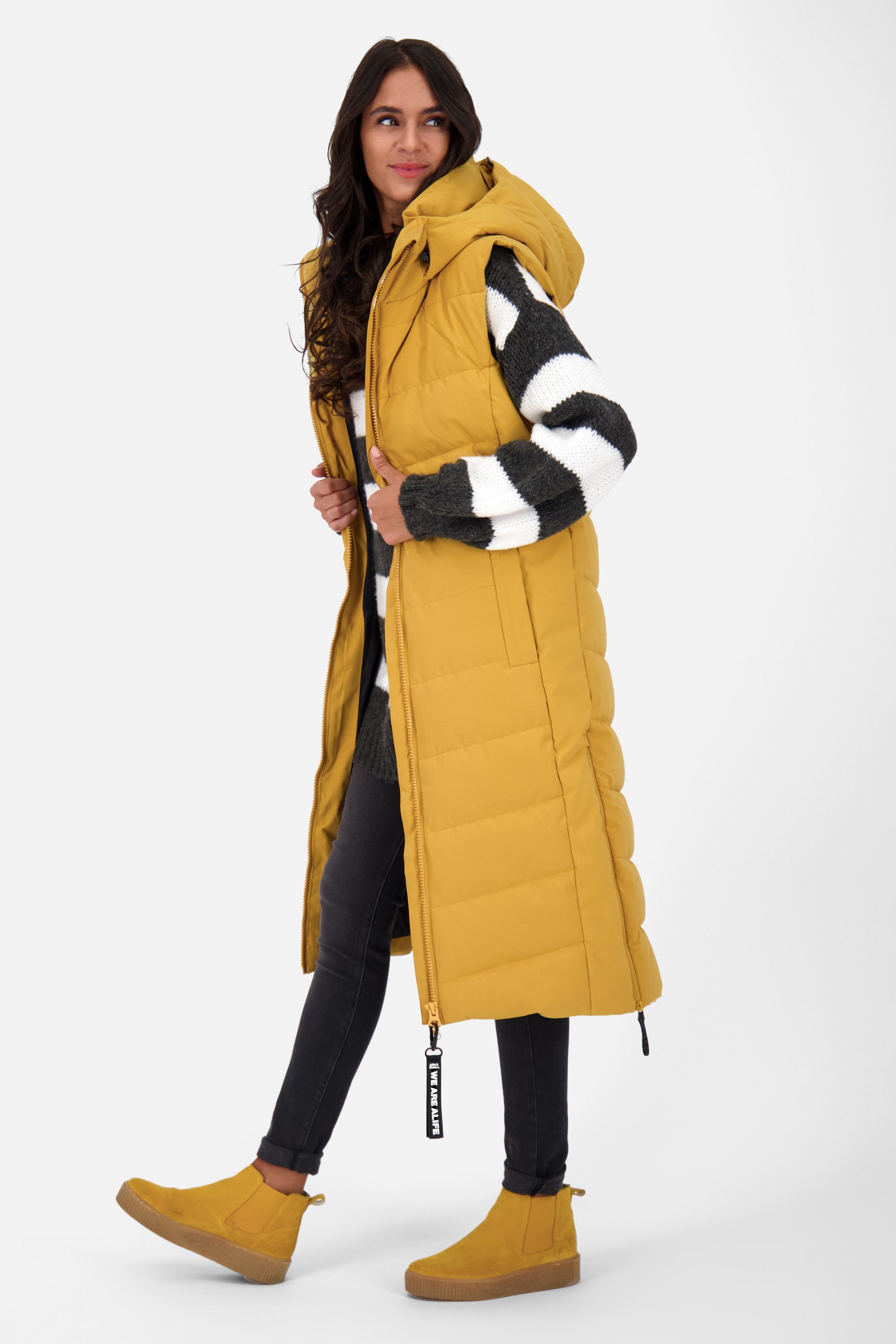 Alife & Kickin Steppjacke Nellie Steppjacke Pufferjacket Wintermantel mit Kapuze