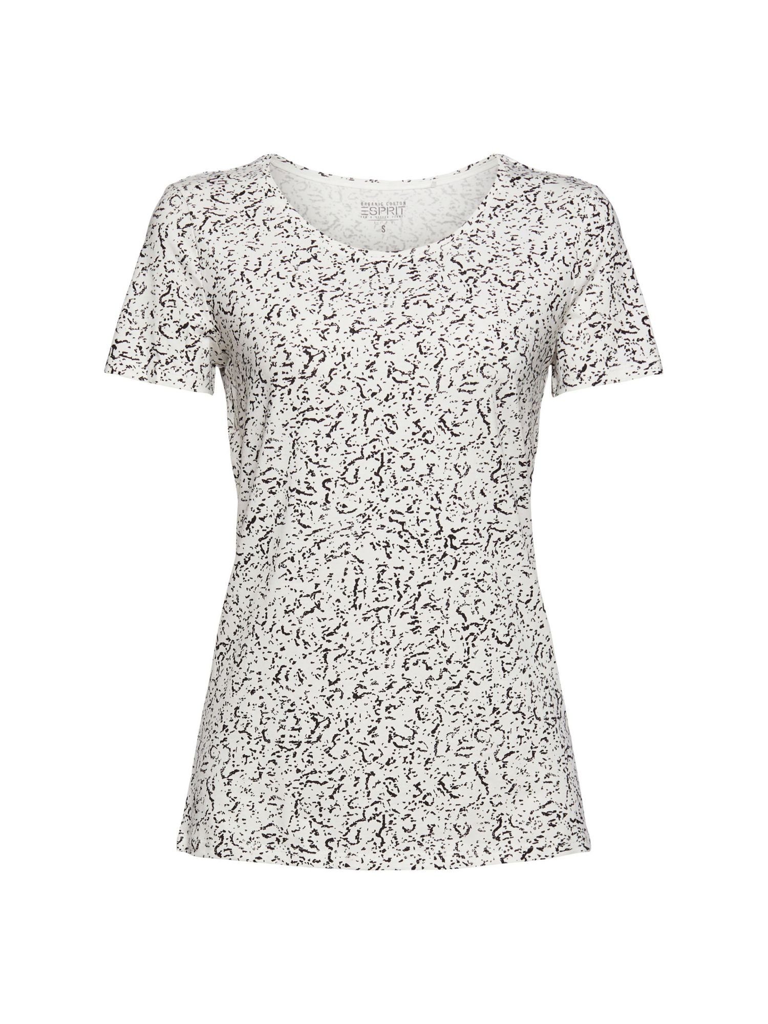 Esprit T-Shirt T-Shirt mit Print aus Organic Cotton (1-tlg) OFF WHITE
