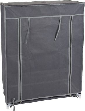 Koopman Campingschrank Grau (1-St) Schuhregal, Polyesterbezug, Reißverschluss, 3 Ebenen