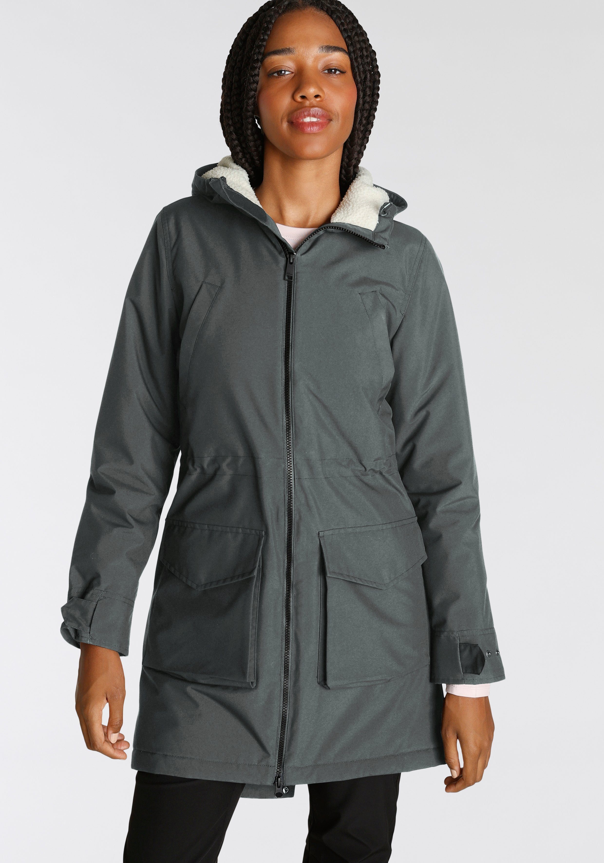 Jack Wolfskin Funktionsparka WINTER VILLAGE slate green | Übergangsjacken