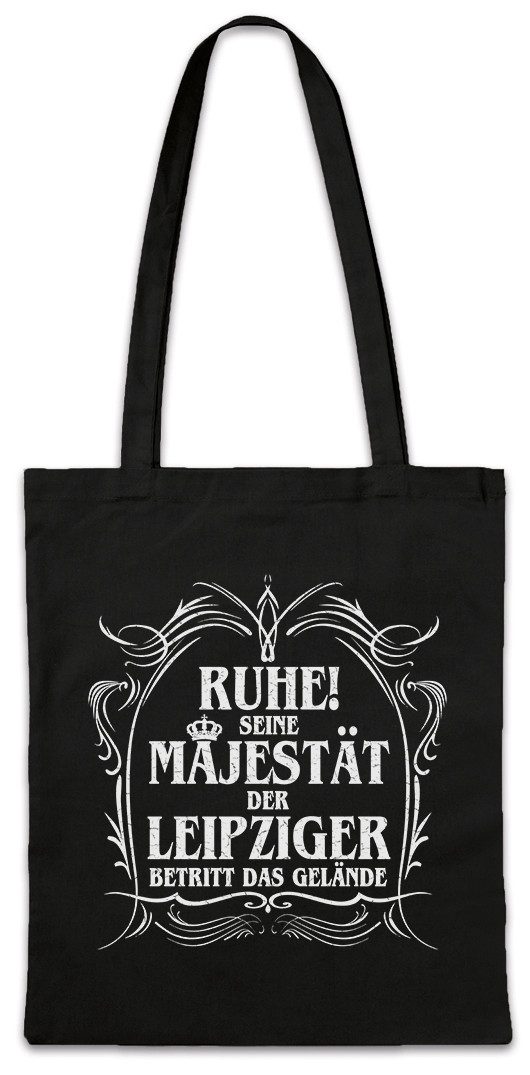 Urban Backwoods Beuteltasche Seine Majestät Der Leipziger Stofftasche DDR Ostalgie Ostdeutscher (1-tlg), Ossi Leipzig Trabbi Mauer