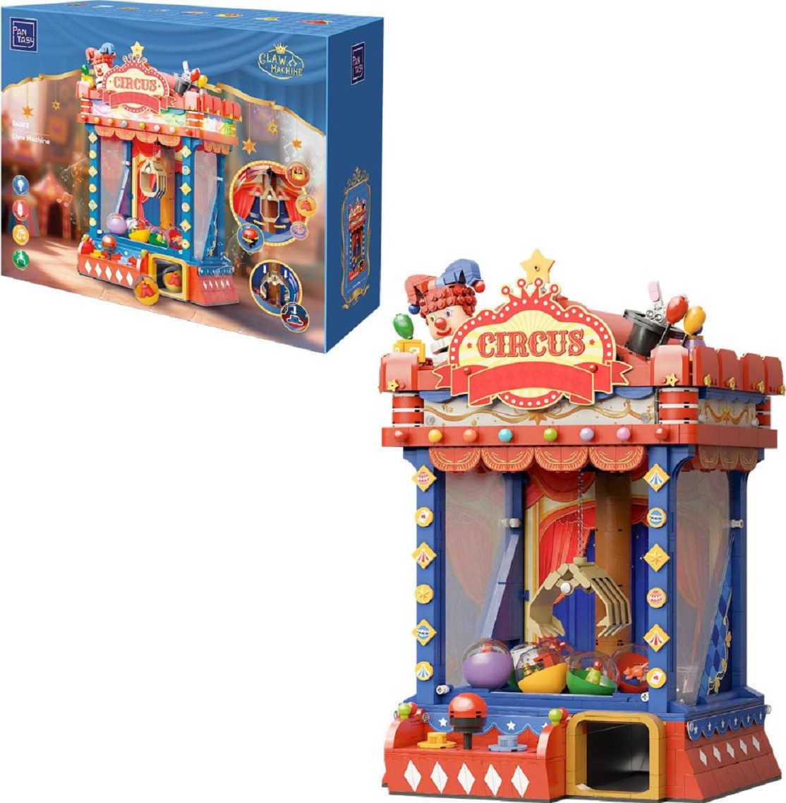 Pantasy Pantasy 86002 Greifautomat 1910 Teile Beleuchtung & Power Function Konstruktions-Spielset, (1910 St)