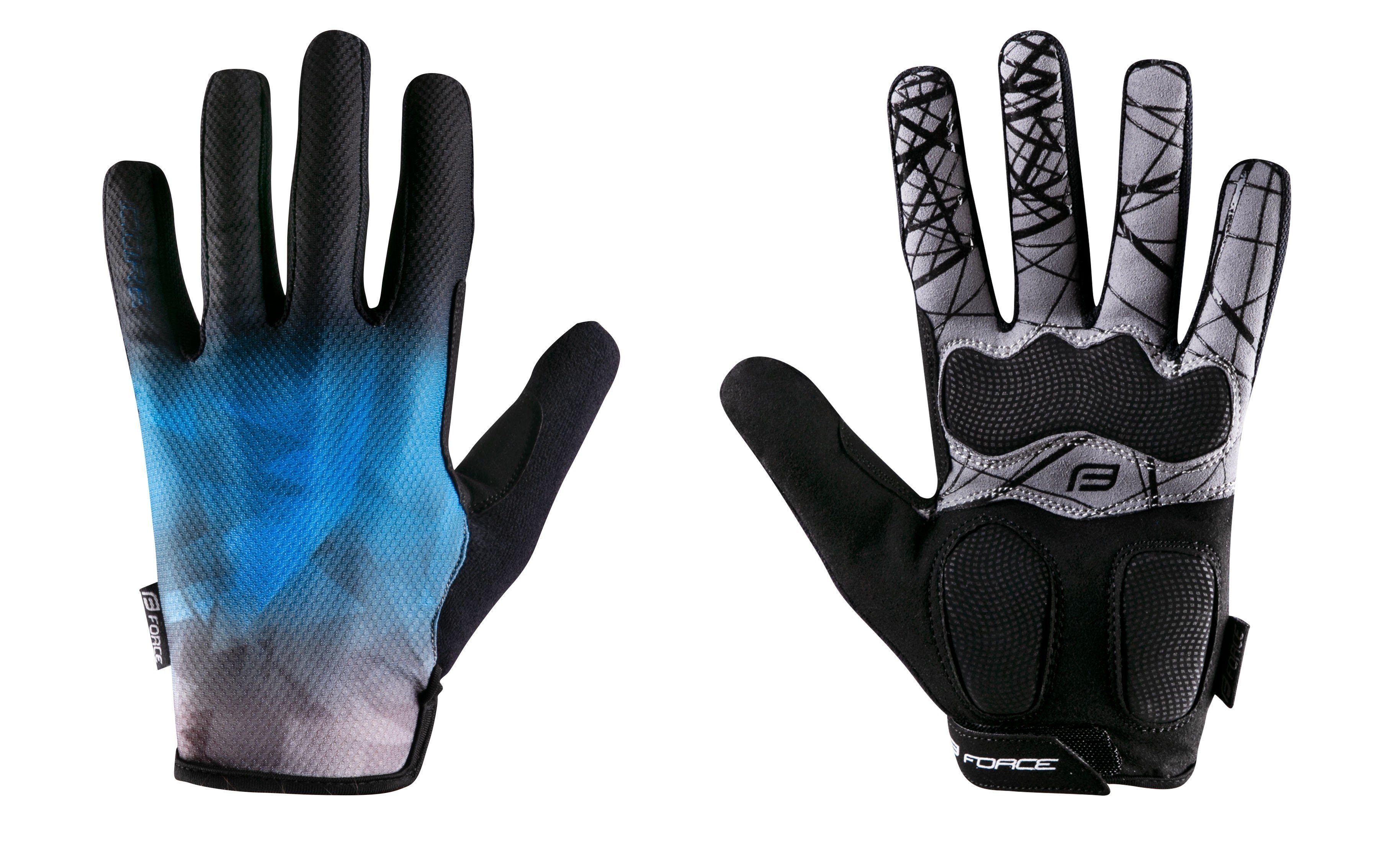 blau plus MTB Handschuhe +15 FORCE FORCE °C Fahrradhandschuhe CORE