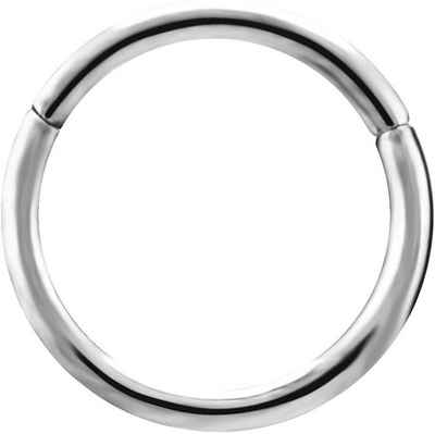 Karisma Nasenpiercing Titan G23 Hinged Segmentring Charnier/Septum Clicker Helix Ring Piercing Ohrring - 1,0x10mm Silber