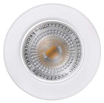 HEITRONIC LED Einbaustrahler DL7002, Dimmfunktion, LED fest integriert, Warmweiß, Einbauleuchte, Downlight, schenkbar, inkl. Wechselblenden