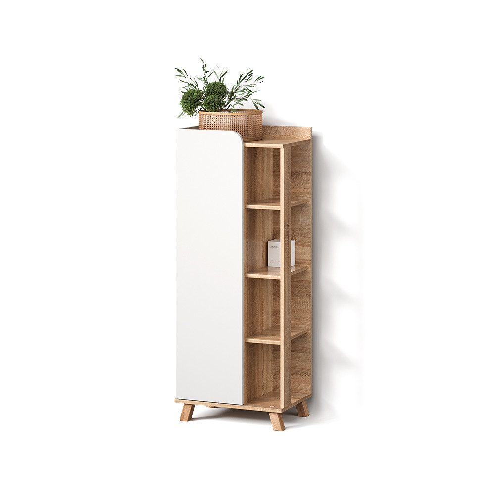 Livinity® Midischrank Marano, Sonoma/Weiß/Weiß, 50 x günstig online kaufen