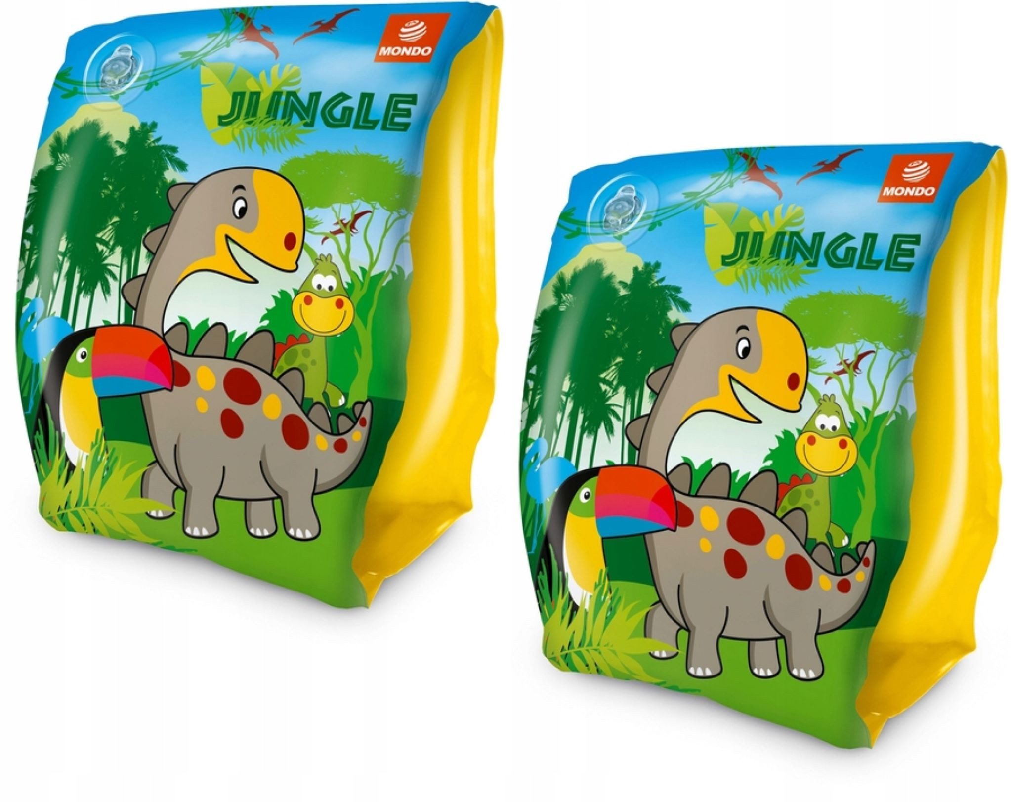 Mondo Schwimmflügel Bunte Kinder Schwimmflügel für 2+ Jahre, 15x23 cm, Leicht & Tragbar