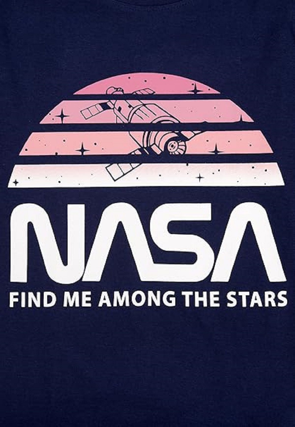 NASA Schlafanzug Kinder Pyjama aus Baumwolle – für Mädchen mit Langarm Shirt & Hose – Bild 3 von 4