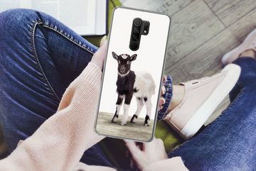 MuchoWow Handyhülle Ziege - Tiere - Kinder - Jungen - Mädchen, Phone Case, Handyhülle Xiaomi Redmi 9, Silikon, Schutzhülle