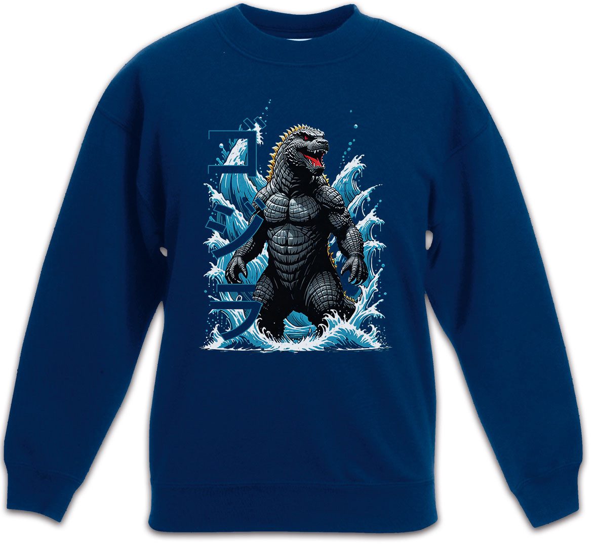 Urban Backwoods Sweatshirt Nippon Monster Kinderpullover Japan Insel Gojira Kaiju Giant Godzilla (1-tlg) Monster Movie Film Japan