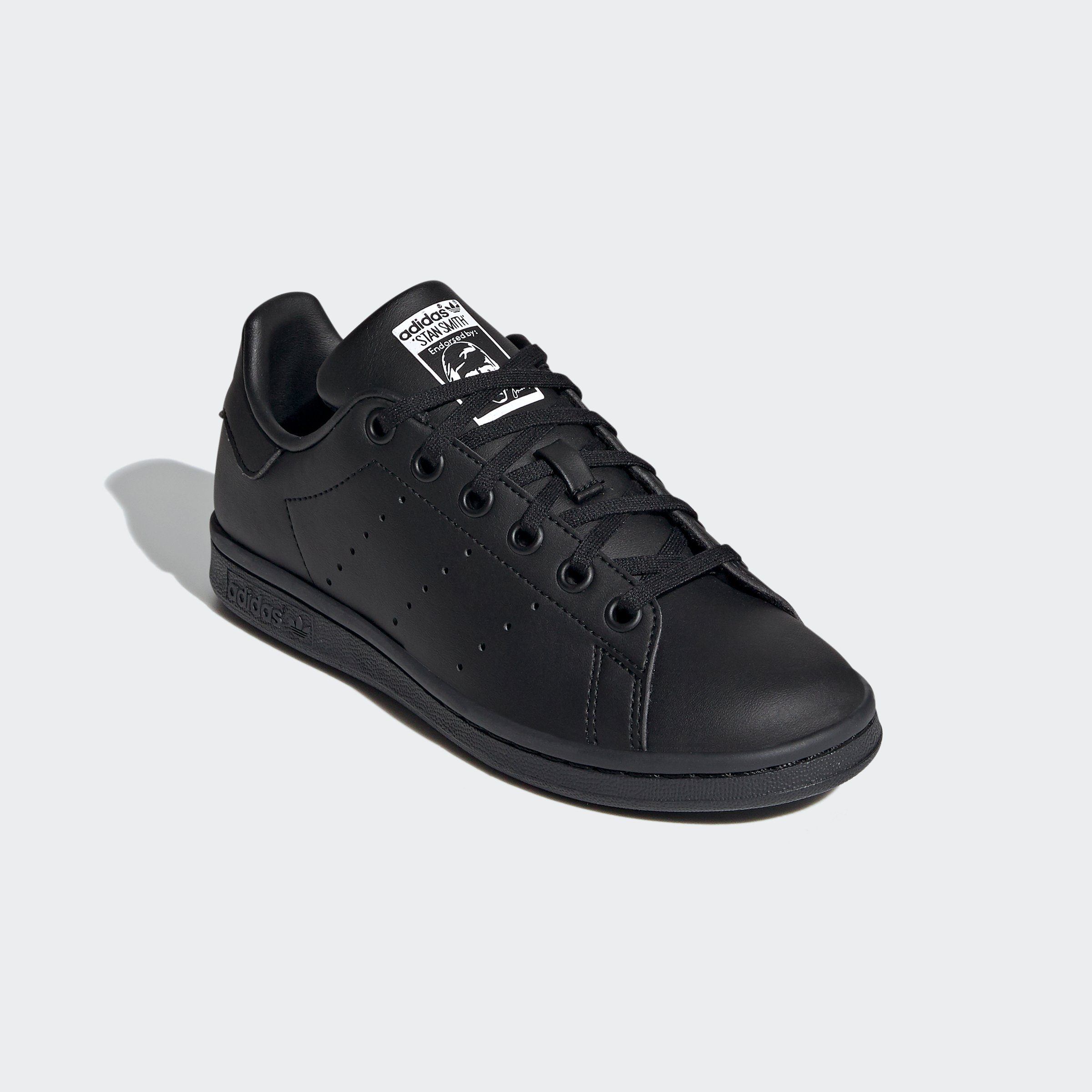 adidas Originals STAN SMITH J Sneaker CBLACK-CBLACK-FTWWHT