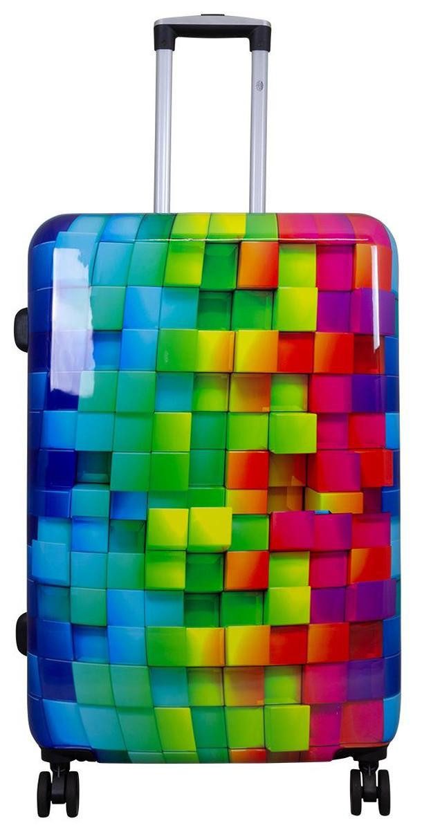 Warenhandel König Hartschalen-Trolley Mosaik, 4 Rollen, günstig online kaufen