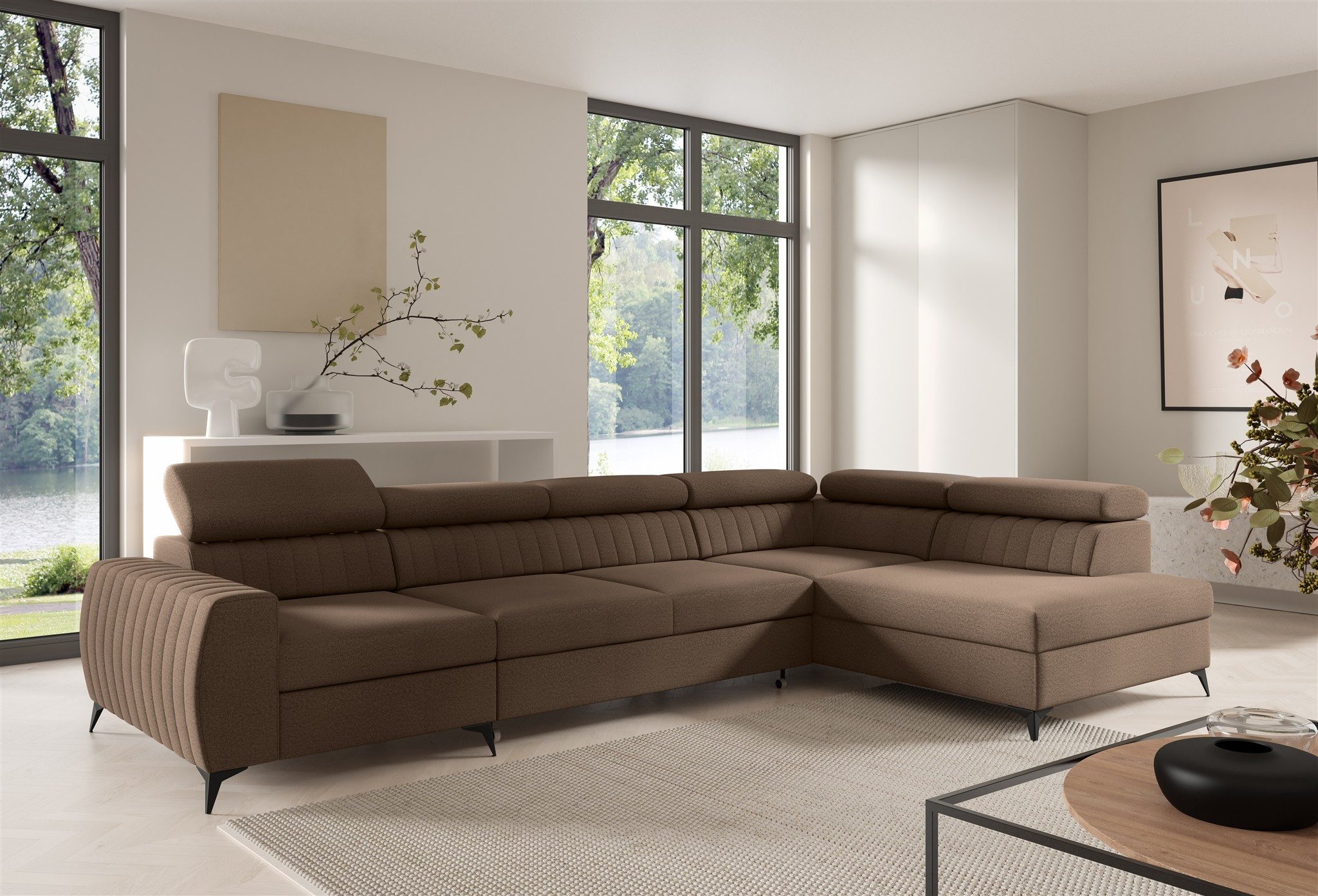 Fun Möbel Ecksofa Schlafsofa Sofa TORONTO günstig online kaufen