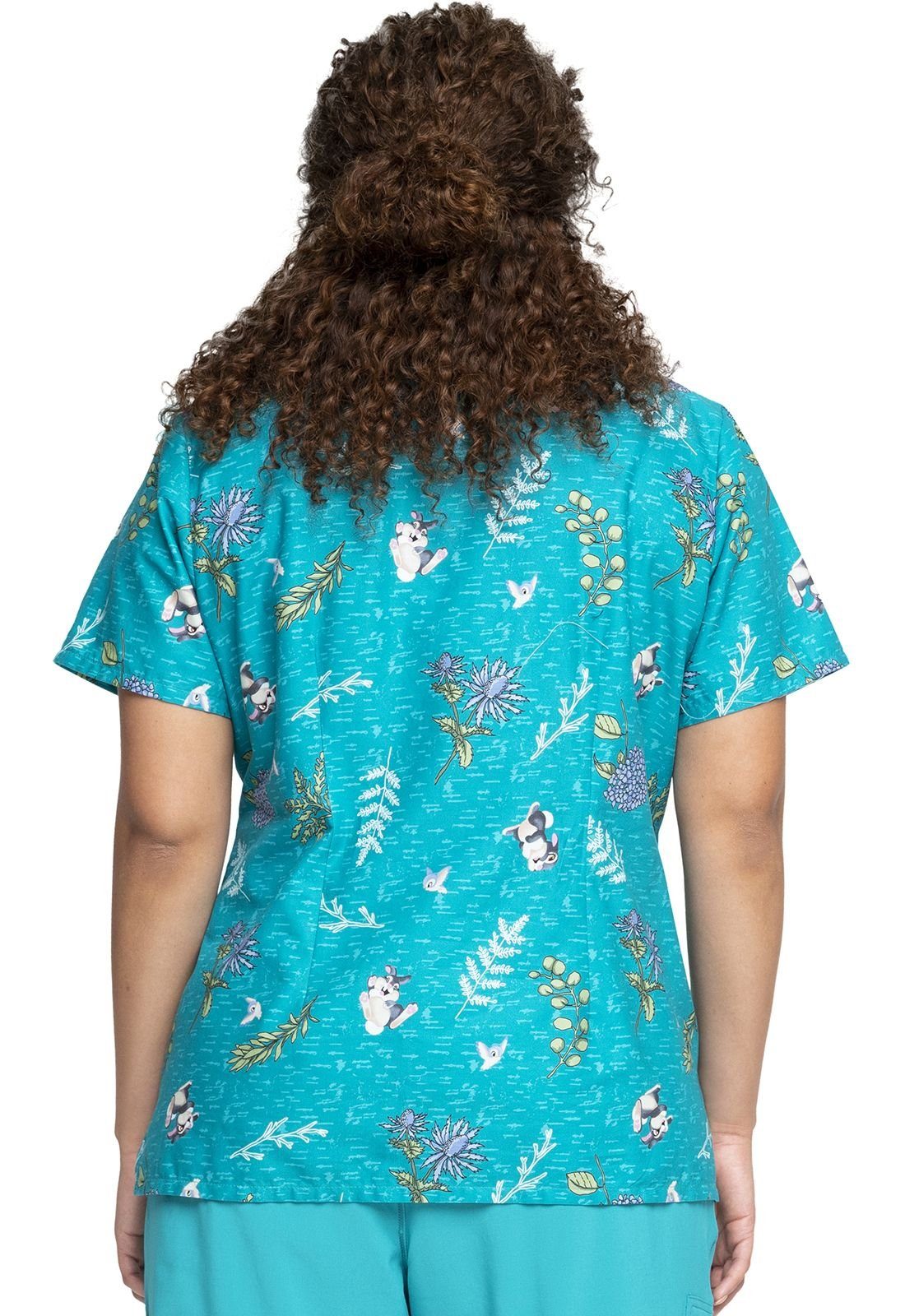 Cherokee Funktionsbluse Bunt bedruckter Damen Kasack "Bambi" Kasack mit Motiv – Bild 2 von 5