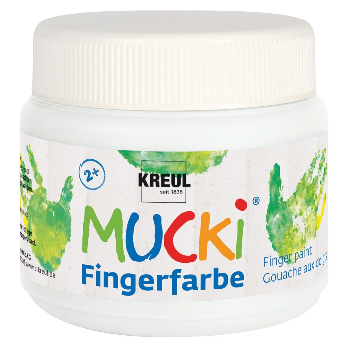 C. KREUL Fingerfarbe KREUL Пальчиковые краски MUCKi weiß 150ml Dose