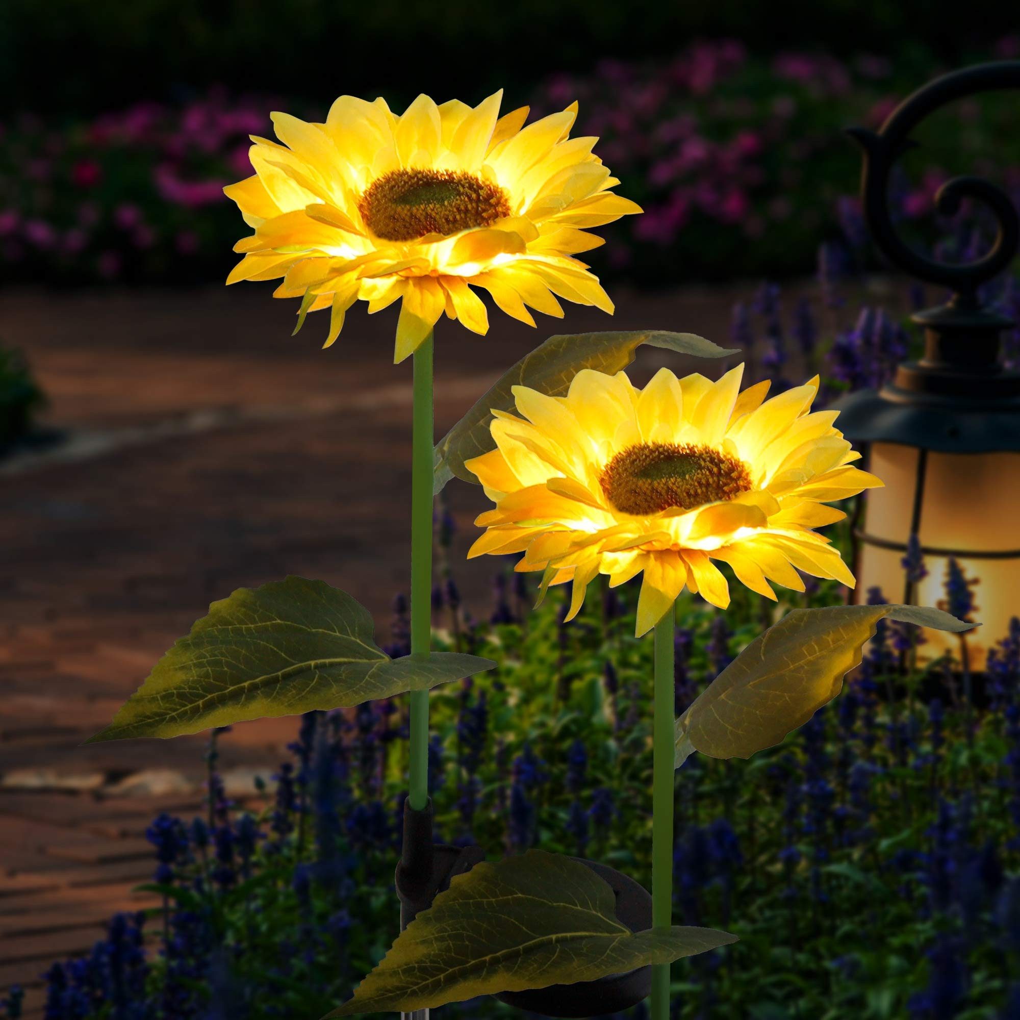 RWEUOQ LED Solarleuchte 2er Sonnenblumen LED günstig online kaufen