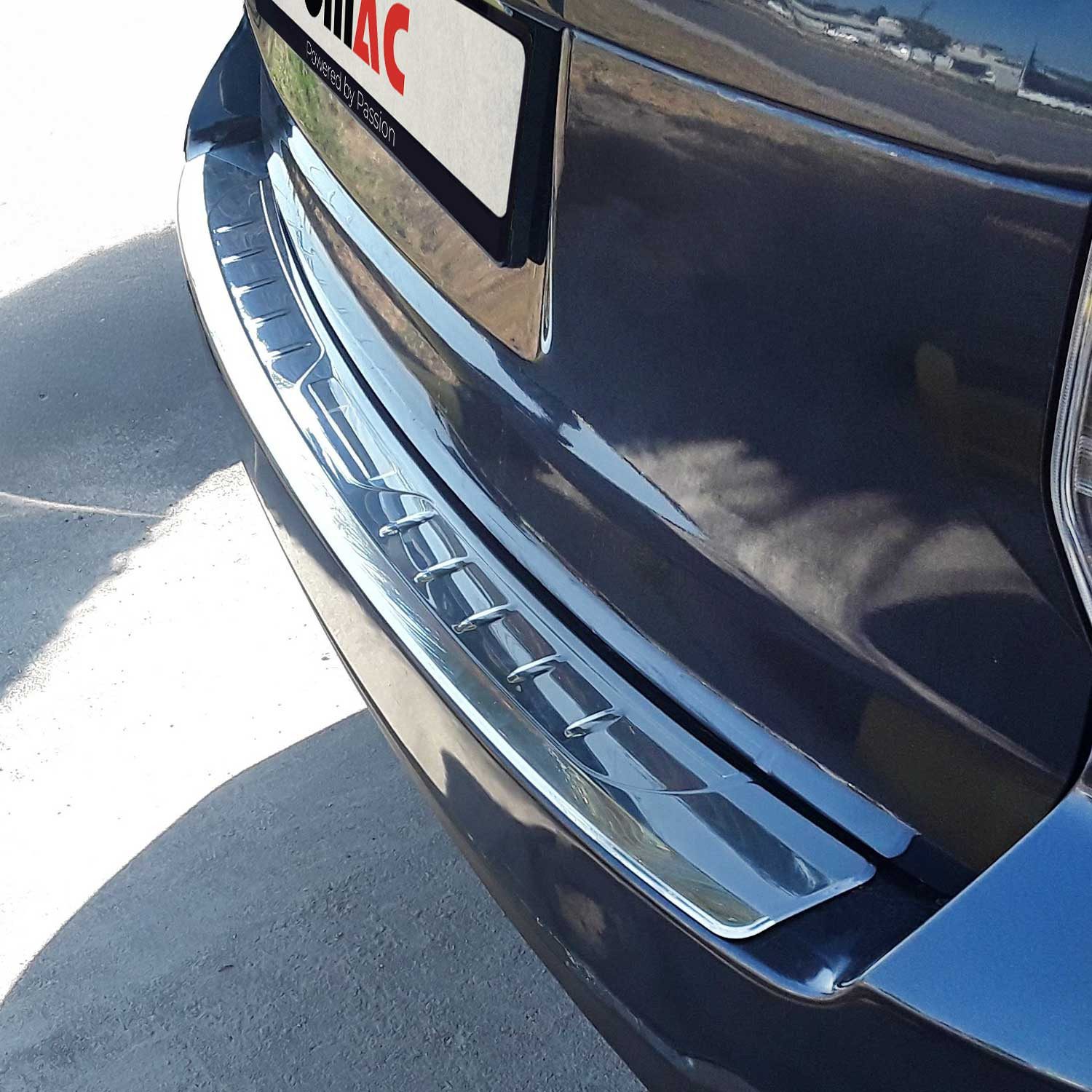 OMAC Ladekantenschutz Stoßstangenschutz für Subaru Forester 2013-2019 Edelstahl Chrom, Zubehör für Subaru Forester 2013-2019, Langlebig,Einfache Reinigung,Einfache Installation,Rostbeständig