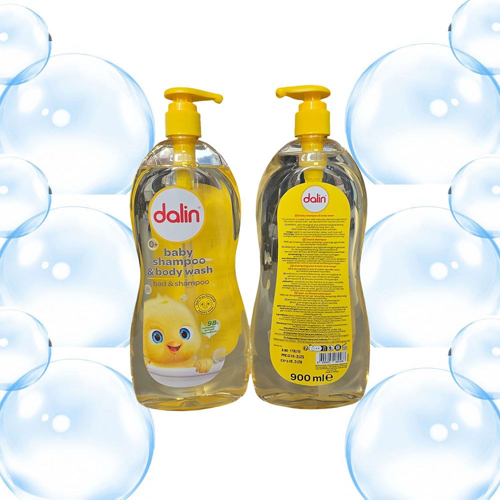 Dalin Duschgel Dalin Baby Shampoo & Body Wash Classic 2-in-1 Pflege 900 ml, 1-tlg., 98 % Inhaltsstoffe natürlichen Ursprungs