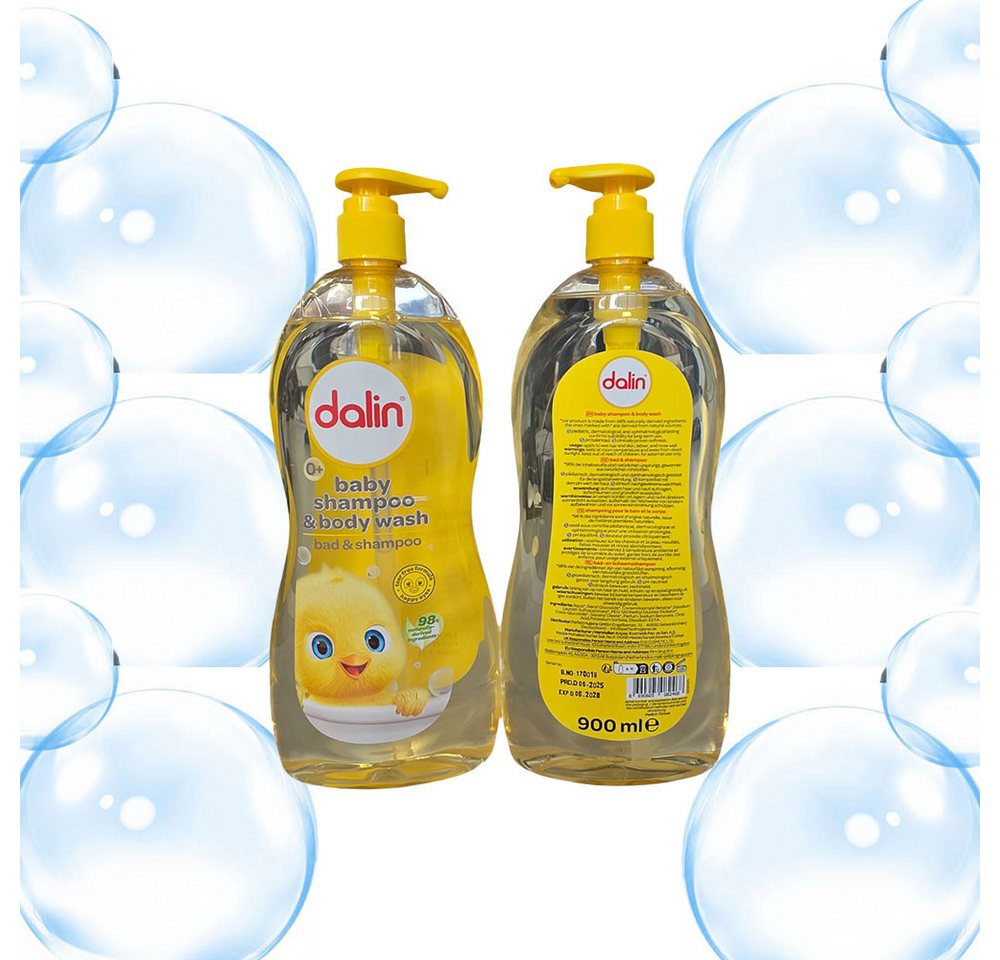 Dalin Duschgel Dalin Baby Shampoo & Body Wash Classic 2-in-1 Pflege 900 ml, 1-tlg., 98 % Inhaltsstoffe natürlichen Ursprungs