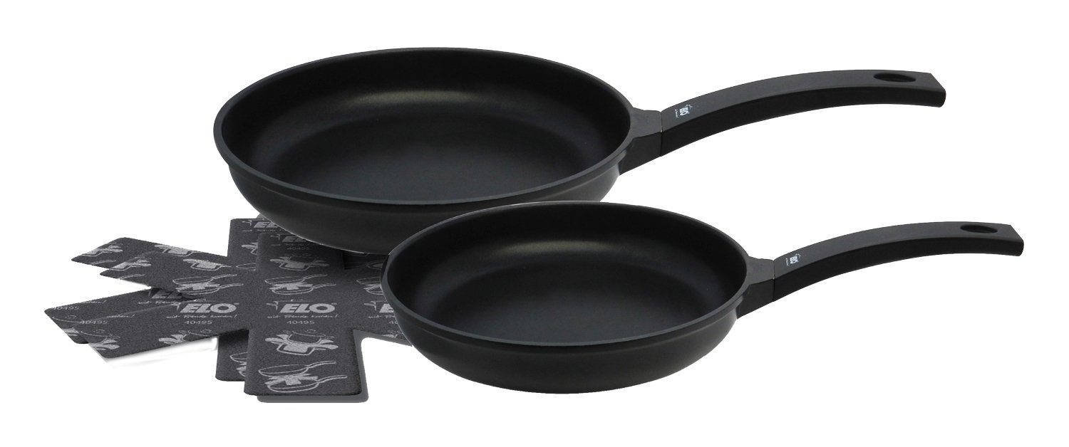 Elo Bratpfanne Pfannen-Set 3-tlg. Aluminium Schwarz, DUO