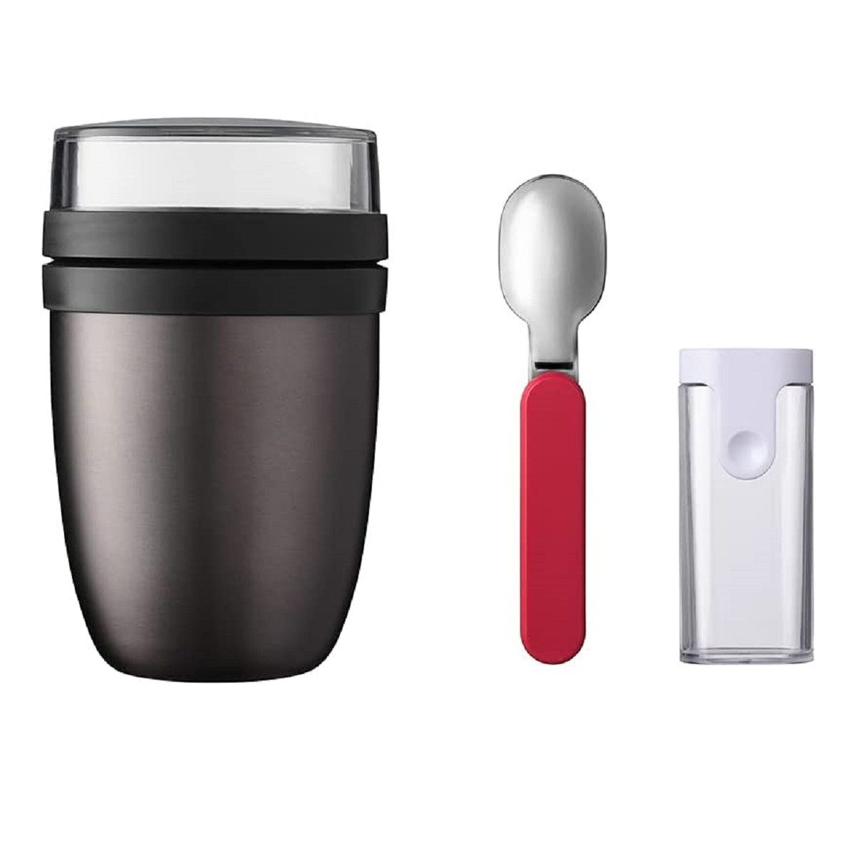 Mepal Lunchbox Thermo Lunchpot Ellipse Plus, Essensbehälter für unterwegs, 500 ml, faltbarer Löffel, hält warm und kalt