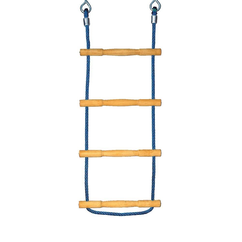 Huck Seiltechnik Strickleiter Strickleiter Herkules-Tau mit Holzsprossen, 3 Akazienholz Sprossen per m, 40 cm breit