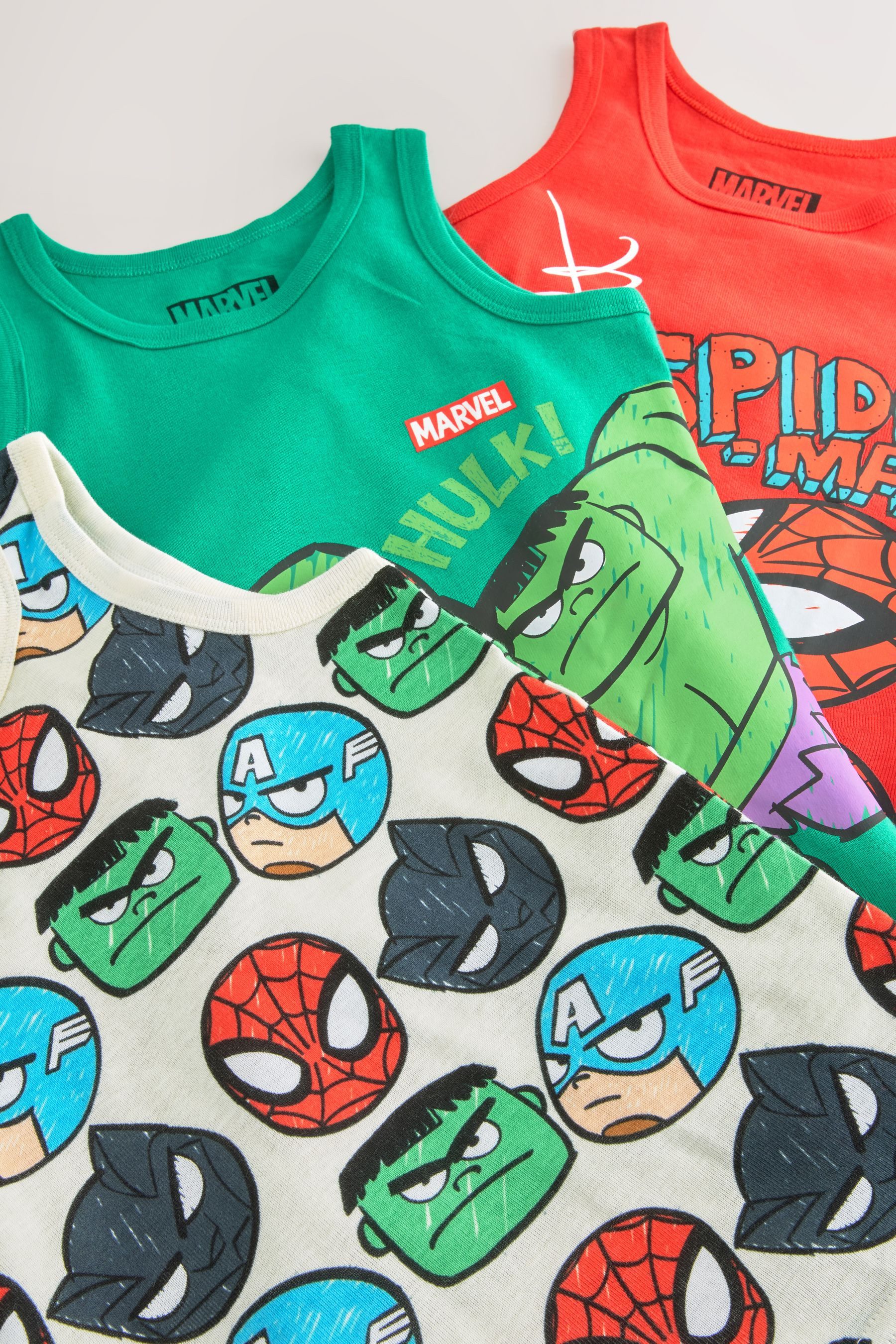 Next Trägertop Marvel Trägertops aus 100 % Baumwolle, 3er-Pack (3-tlg)