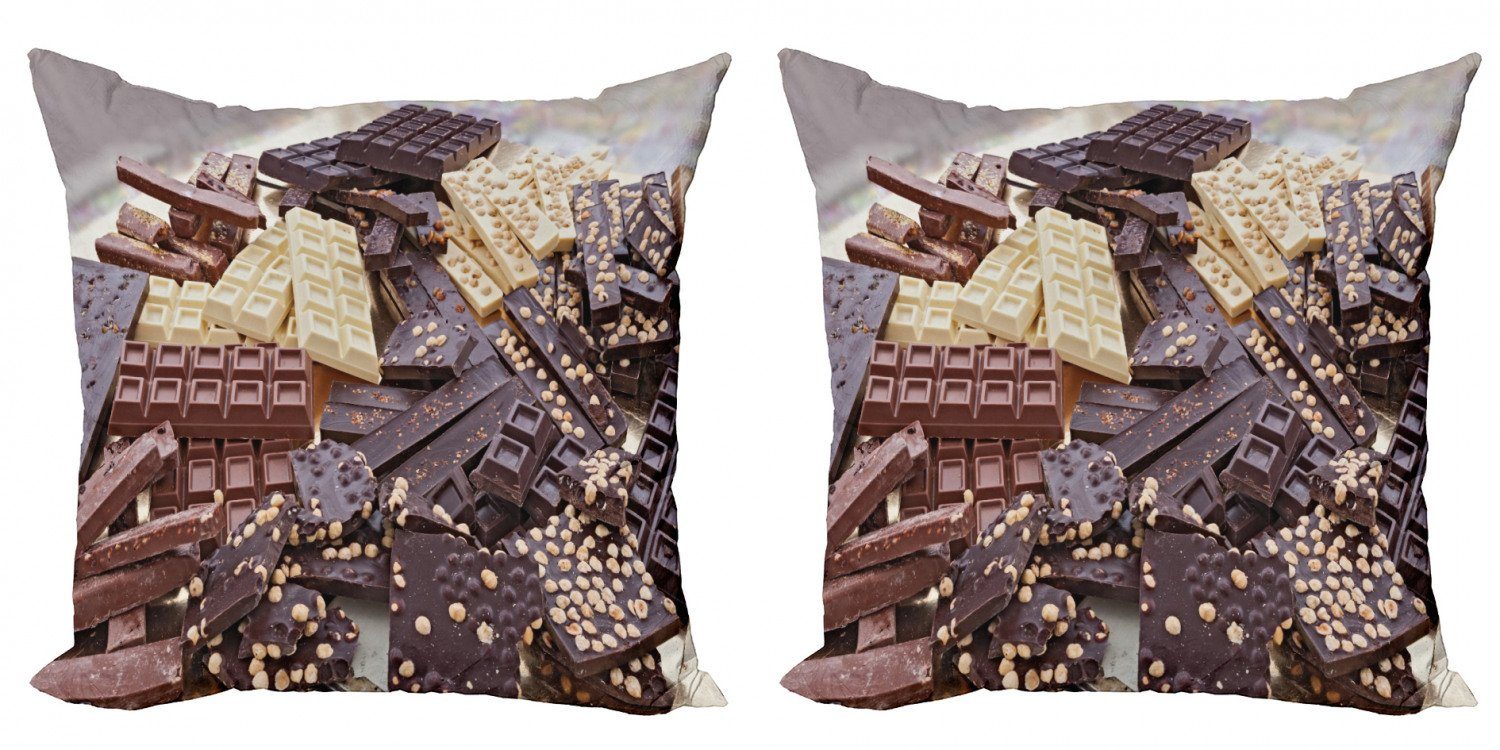 Kissenbezüge Modern Accent Doppelseitiger (2 Verschiedene Schokolade Digitaldruck, Abakuhaus Stück), Schokoriegel