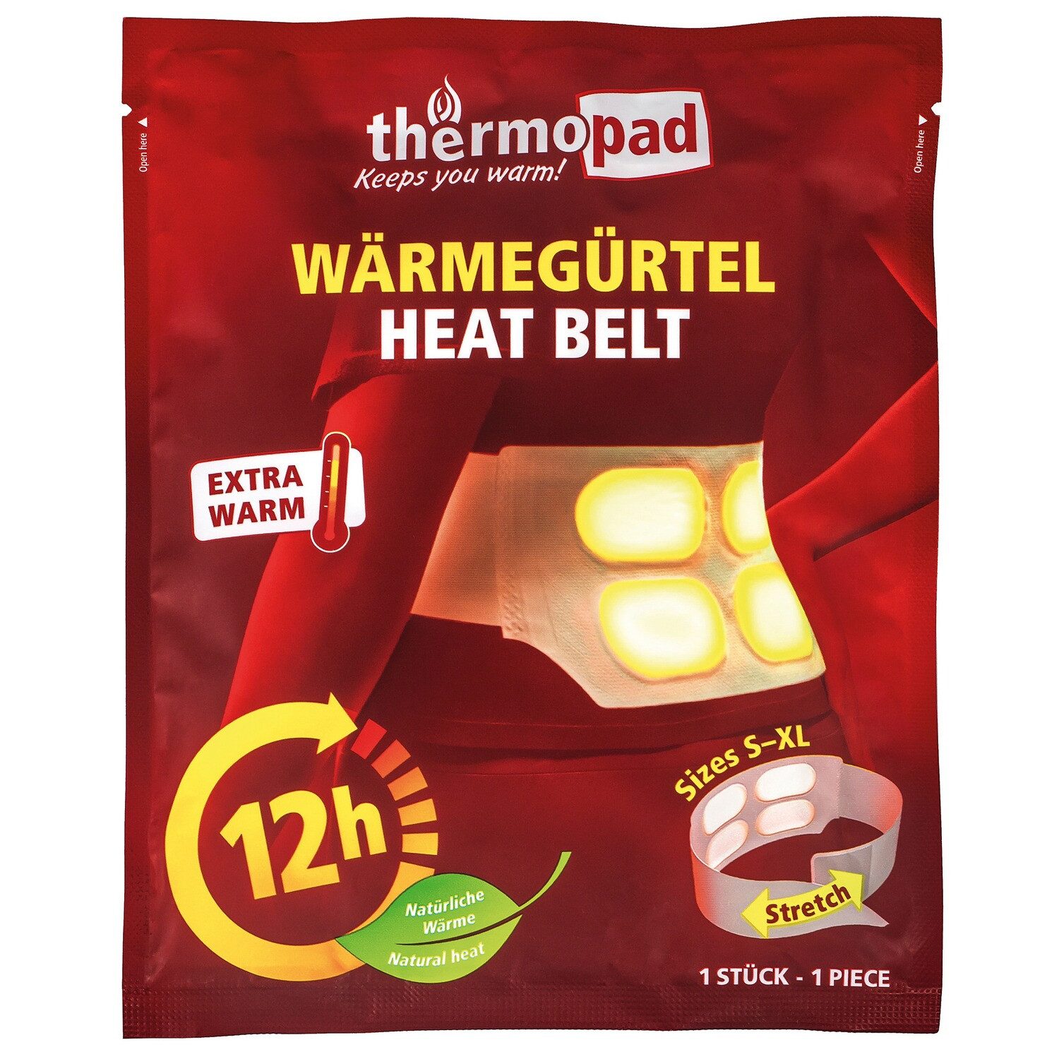 Thermopad Körperwärmer Wärmegürtel – 3 Stück