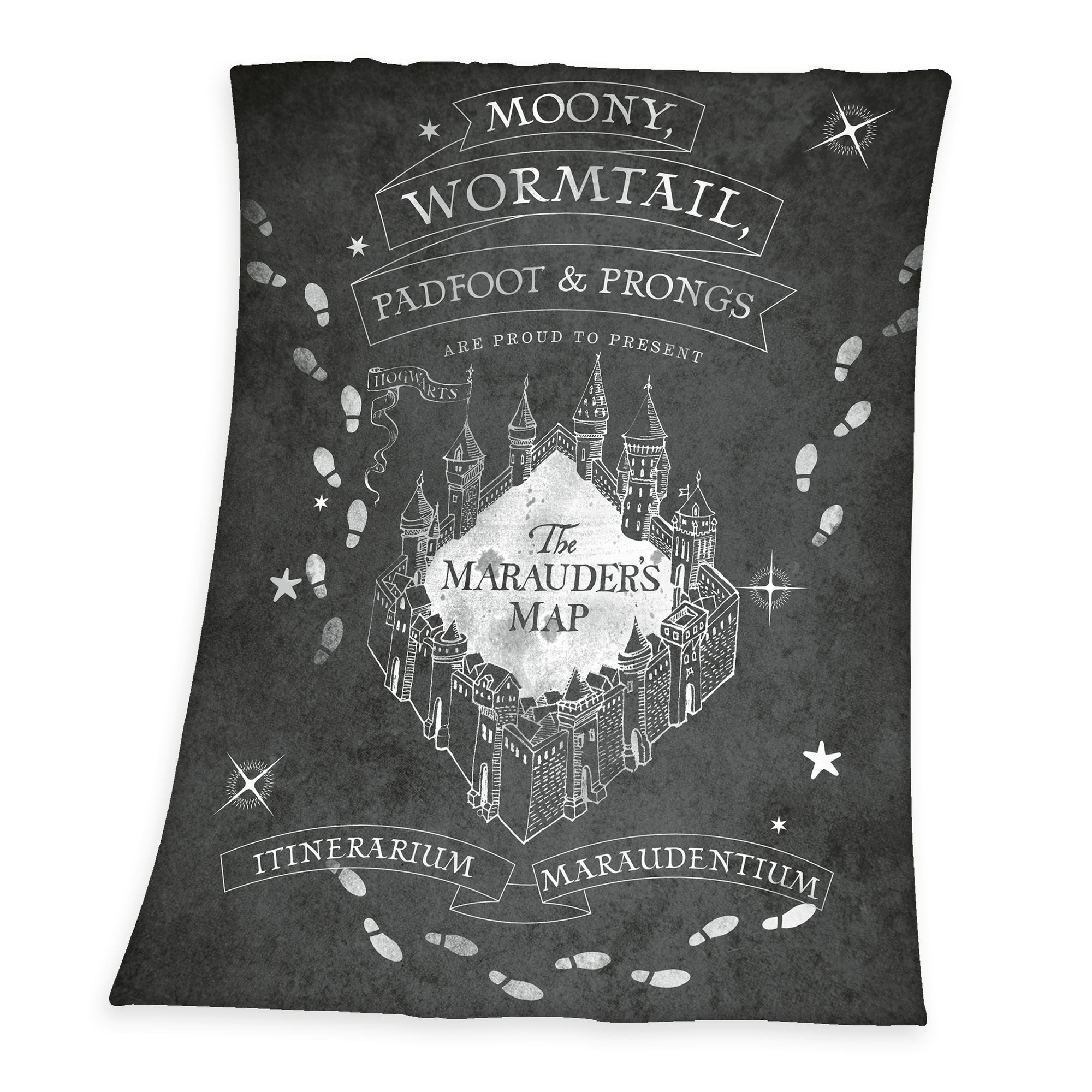Wohndecke Harry Potter Karte des Rumtreibers Fleecedecke 130 x 170 cm, Herd günstig online kaufen