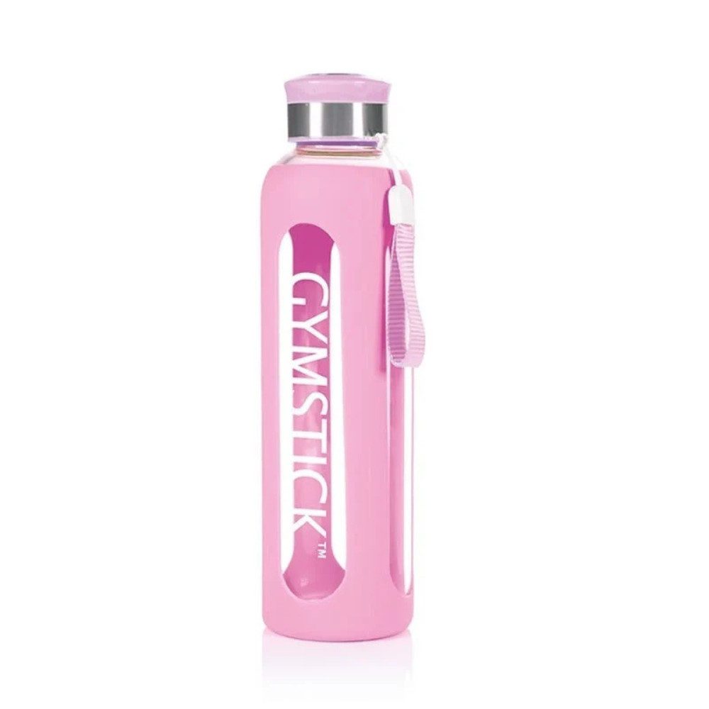 Gymstick Trinkflasche Gymstick Glas Wasserflasche 600 ml Rosa