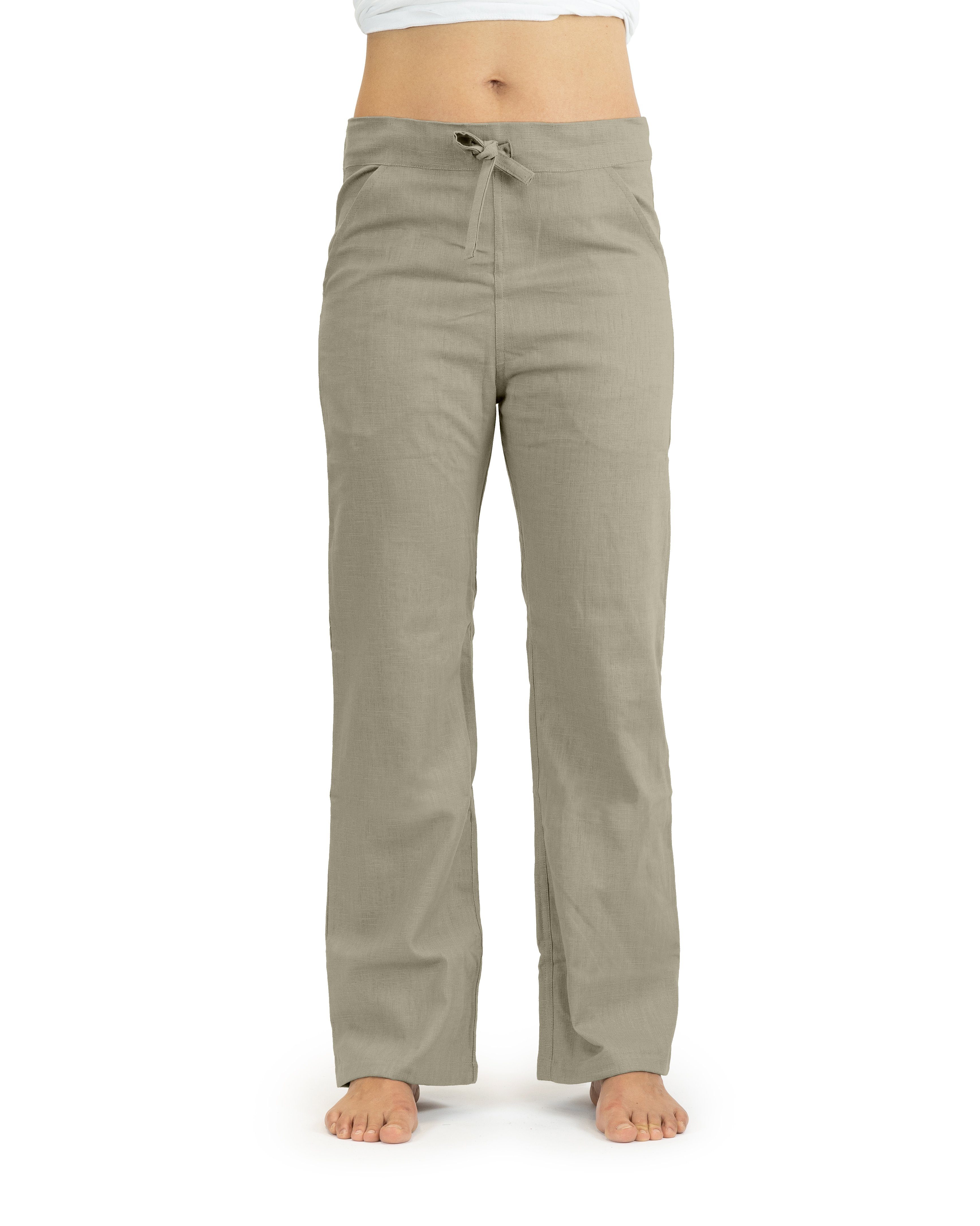 Essential-Slim SCHAZAD Leinenhose oliv