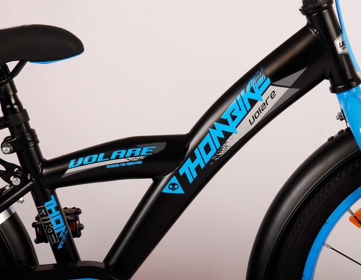 Volare Kinderfahrrad 18 ZOLL Kinder Jungen Fahrrad Kinderfahrrad Bike Rad TB Blau 21790, Rücktriit, Gepäckträger, Seitenständer, Stützräder