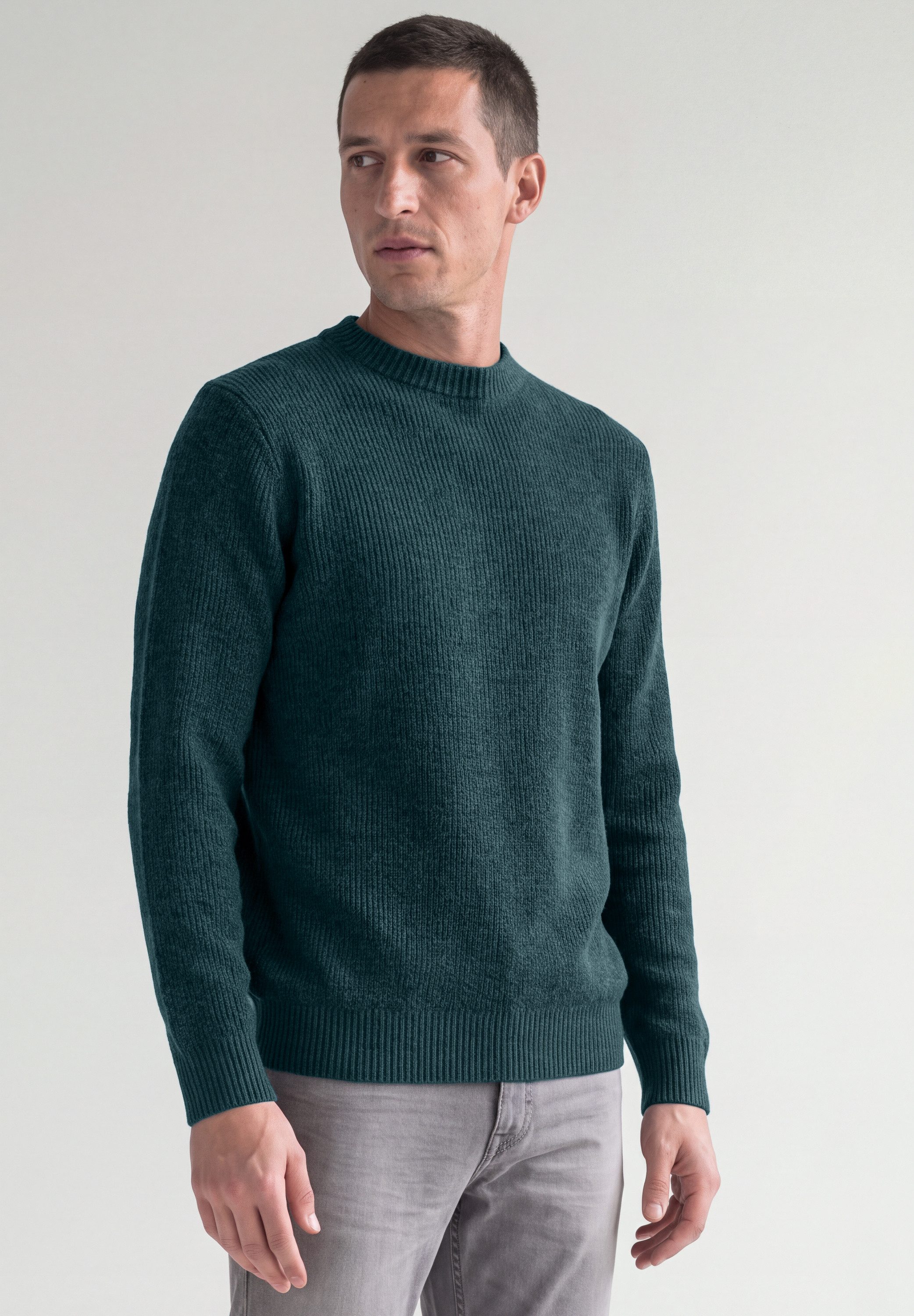 STREET ONE MEN Strickpullover aus softem Materialmix