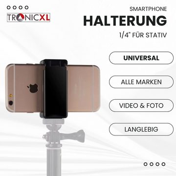 TronicXL Universal Handy Halterung Stativ Adapter Aufsatz für Smartphone iPhone Kamerastativ