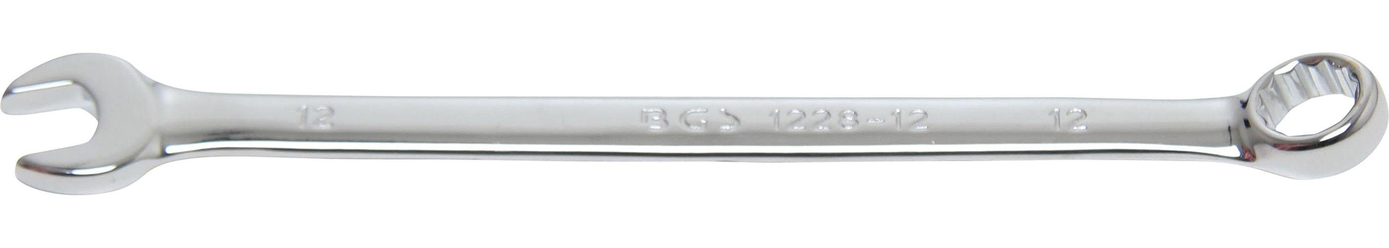 BGS technic Maulschlüssel Maul-Ringschlüssel, extra lang, SW 12 mm