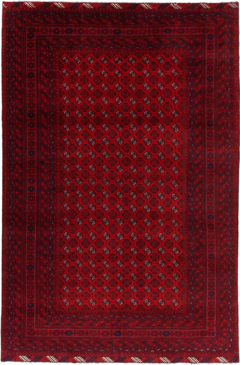 Orientteppich Afghan Mauri 195x296 Handgeknüpfter Orientteppich, Nain Trading, rechteckig, Höhe: 6 mm