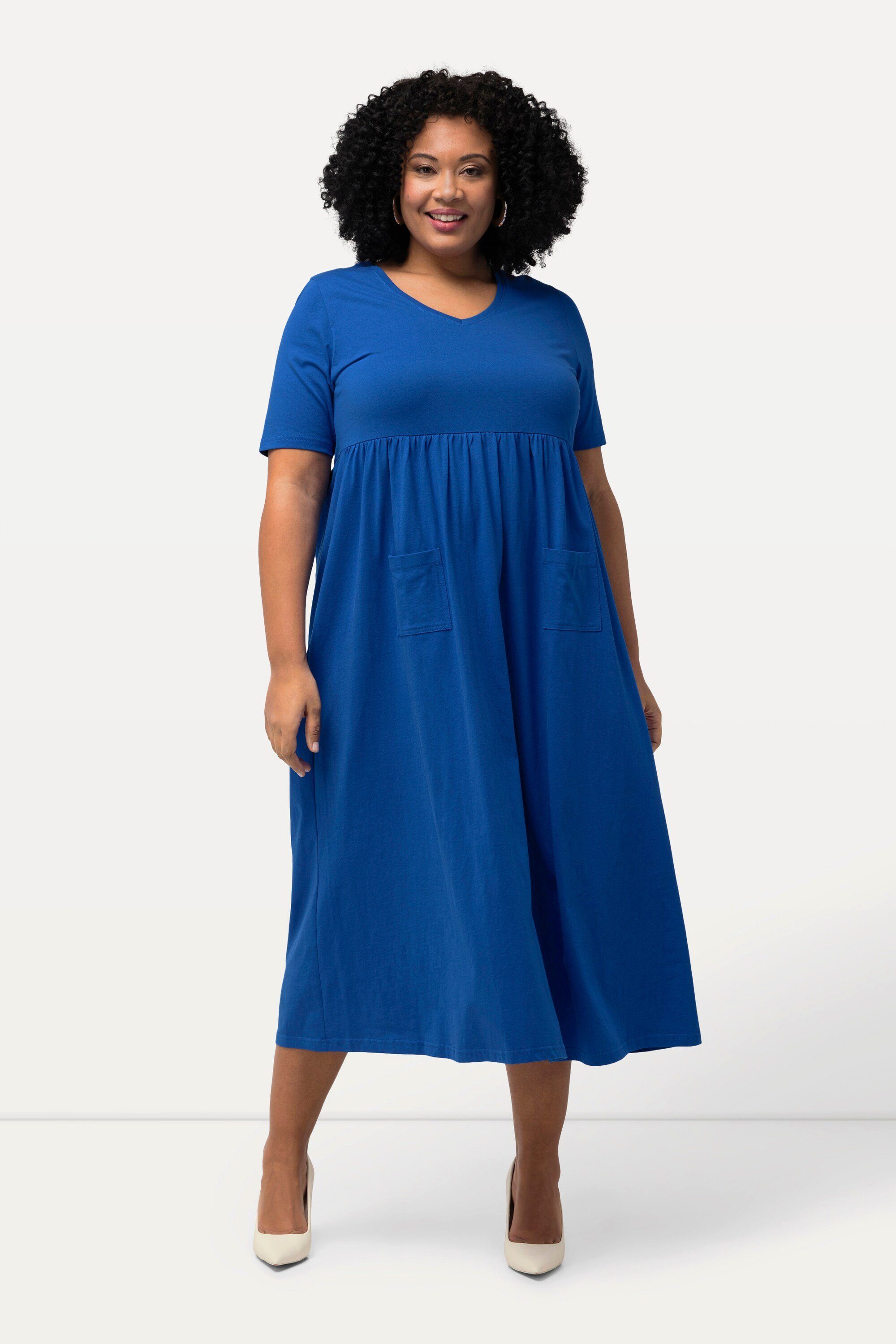 Ulla Popken Maxikleid Jerseykleid Empirenaht A-Linie günstig online kaufen