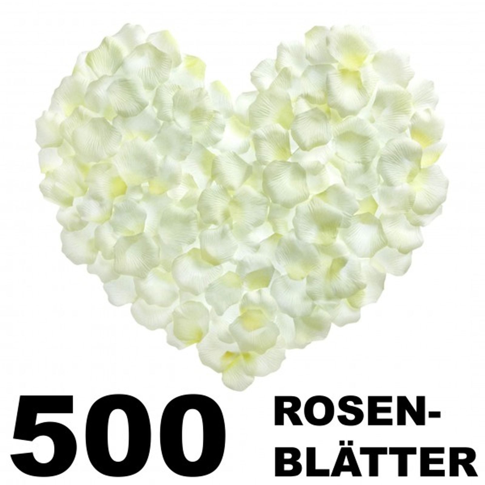 Kunstblume 500 Rosenblätter Rosenblüten Blütenblätter Hochzeit Deko weiß o. günstig online kaufen