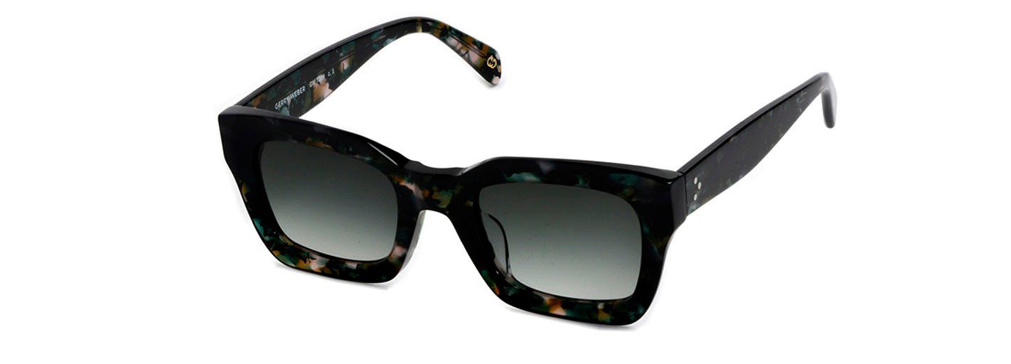 GERRY WEBER Sonnenbrille Auffällige Damenbrille, Vollrand, eckiger Bold-Look