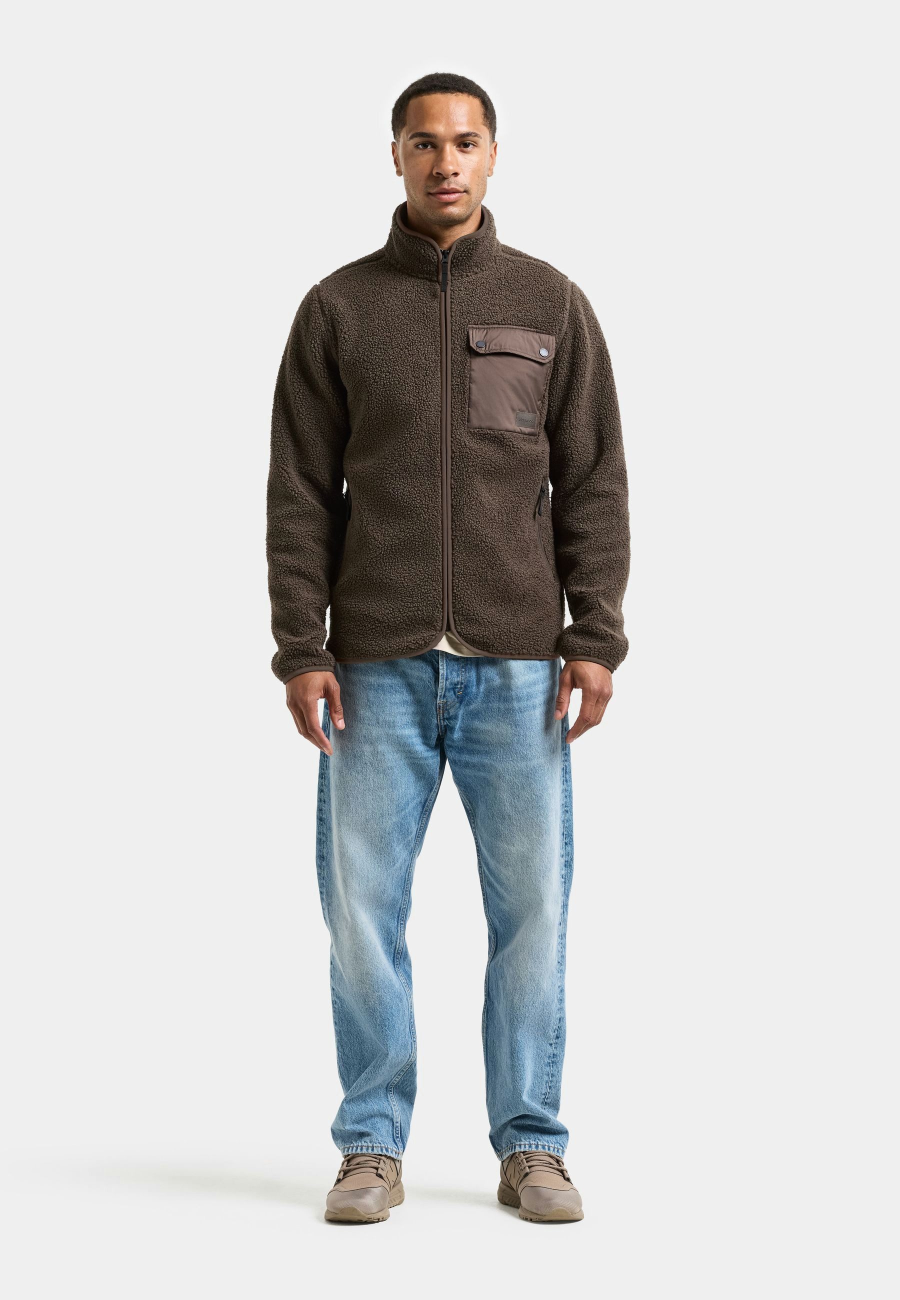 Didriksons Fleecejacke Herren Pile Teddy PETER mit Taschen