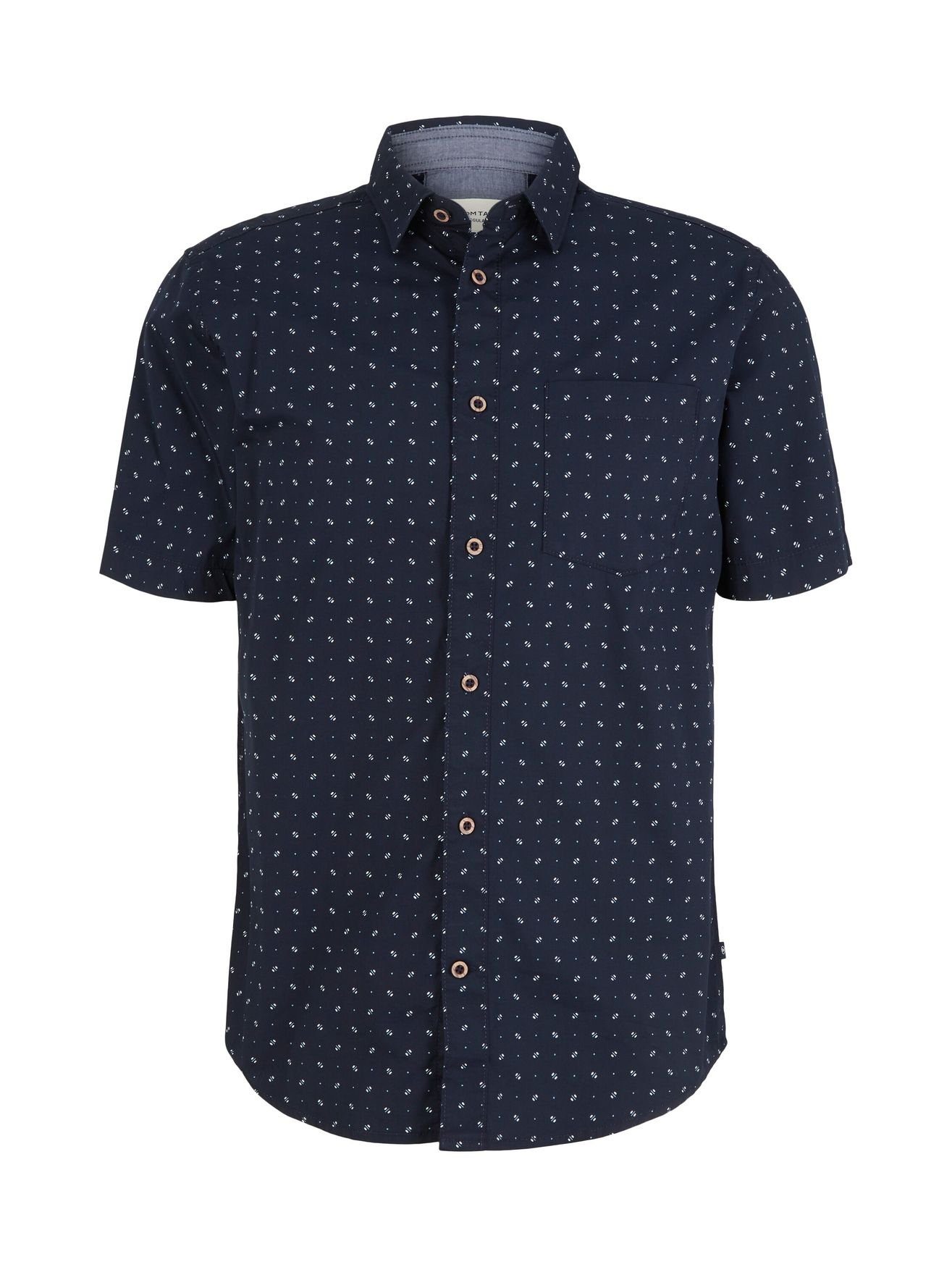 TOM TAILOR Kurzarmhemd printed shirt. Reduzierter Preis € 21,99. Unverbindliche Preisempfehlung € 39,99