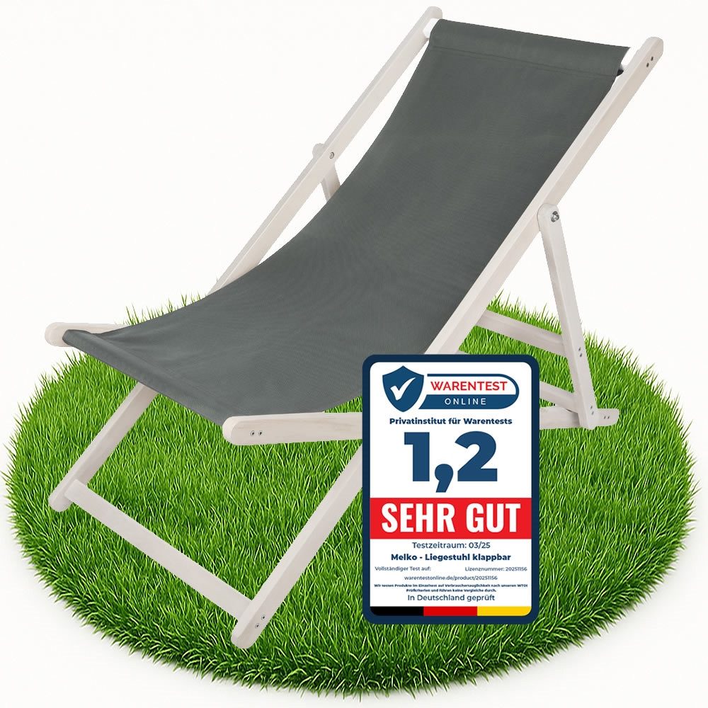 Melko Gartenstuhl Strandliege klappbar Liegestuhl Gartenliege günstig online kaufen