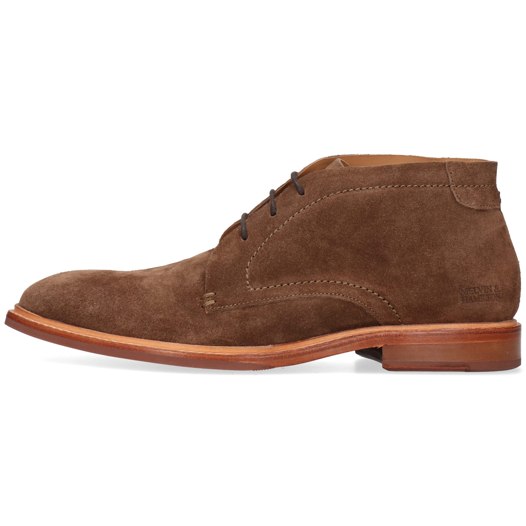 Melvin & Hamilton Felix 1 Leder-Schnürschuhe für Herren Stiefelette Flache Absätze, Echtes Leder