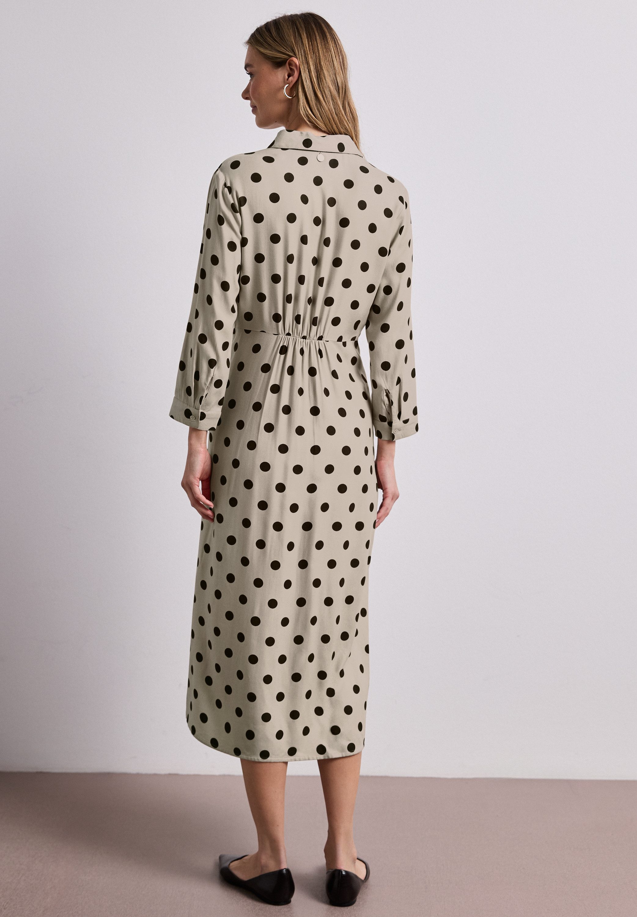 STREET ONE Blusenkleid mit Punktemuster