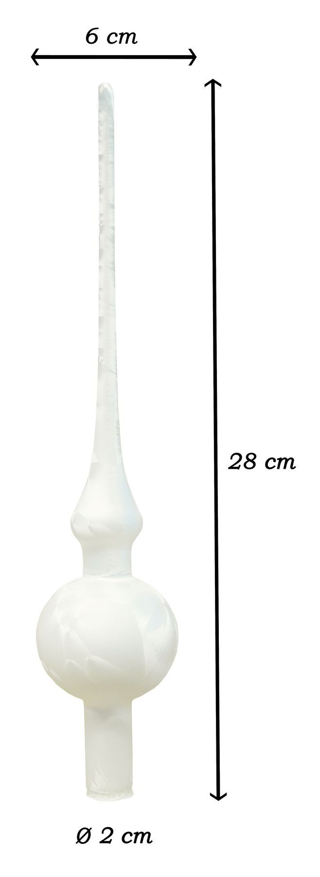 JACK Christbaumspitze JACK Christbaumspitze Spitze Glas 28cm Eislack Glanz günstig online kaufen