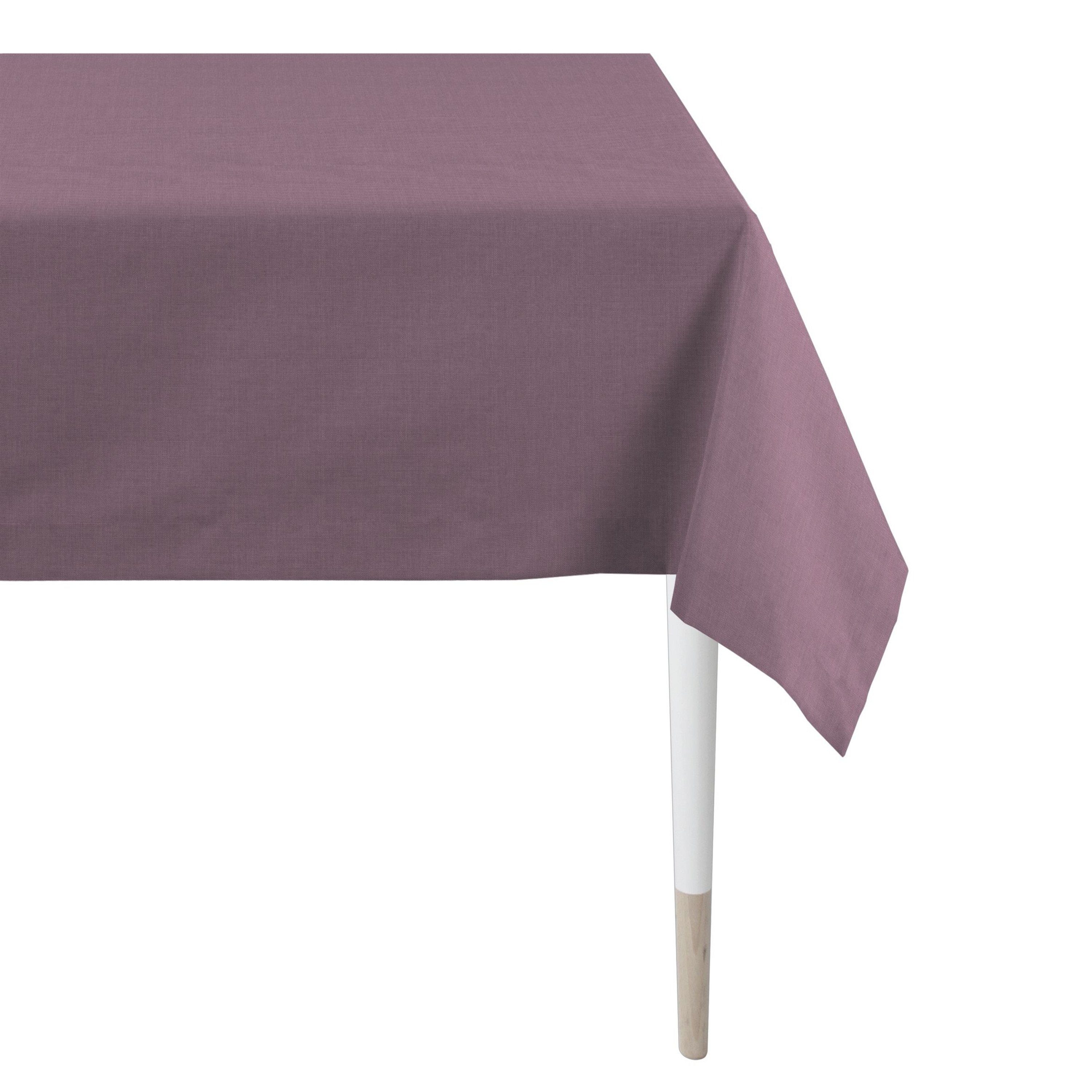 APELT Tischband Apelt Tischwäsche ARIZONA aus Uni Serie 95 (1-tlg) Basic, Fb. Größen, der lila verschiedene