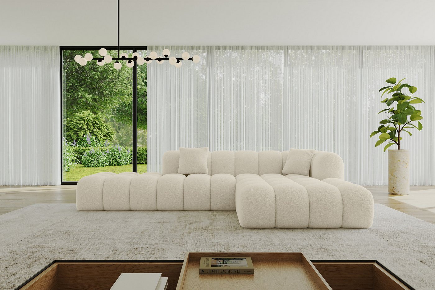 ALTDECOR Ecksofa OLEA-L2, Sofa Praktische Bequeme Funktionsecke Couch L-Form Eckcouch, Corner Sofa U-Form Vielseitige Sofa Wohnlandschaft Wohnzimmer
