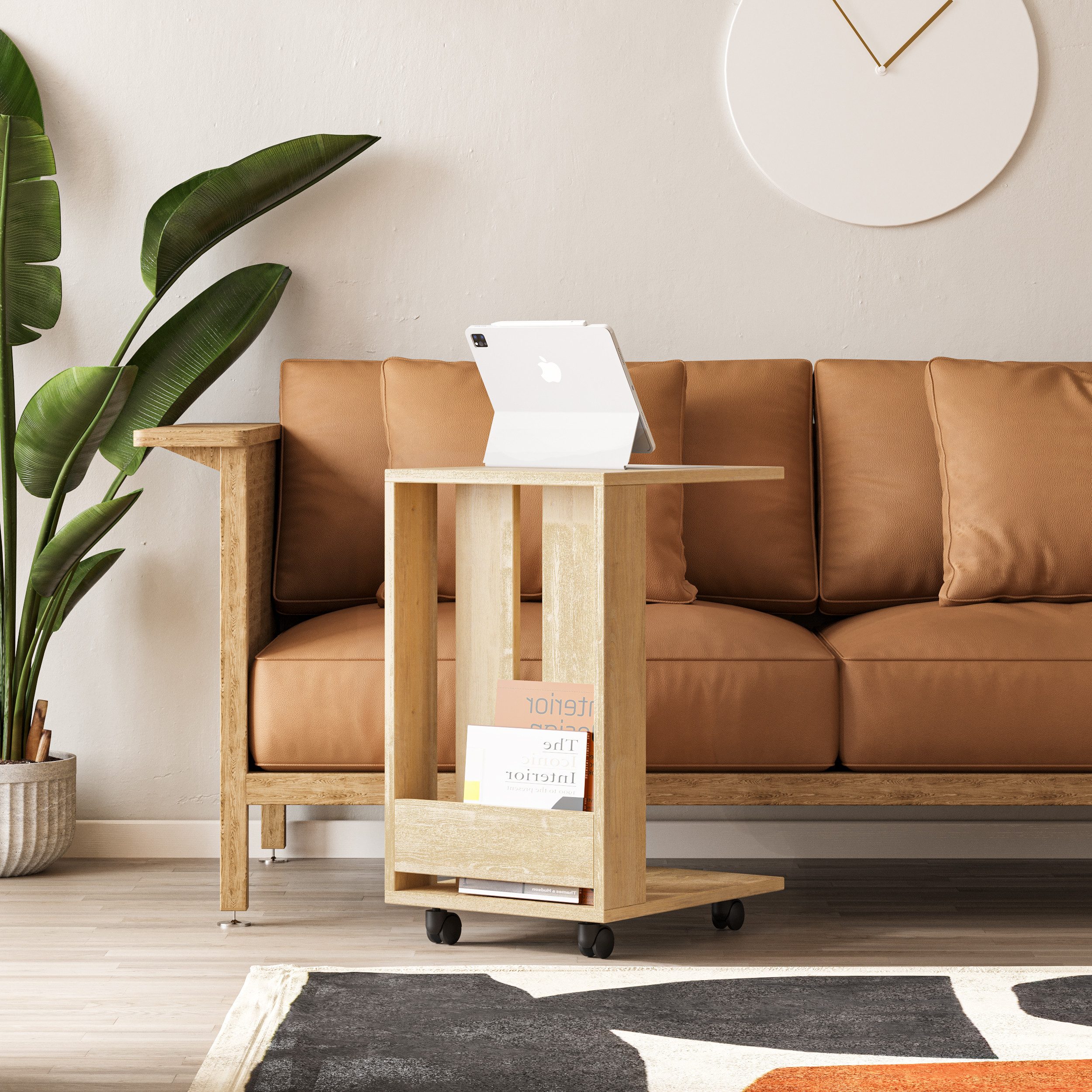 Decortie Beistelltisch Edi, Modern Beistelltisch, 37 x 45 x 60 cm