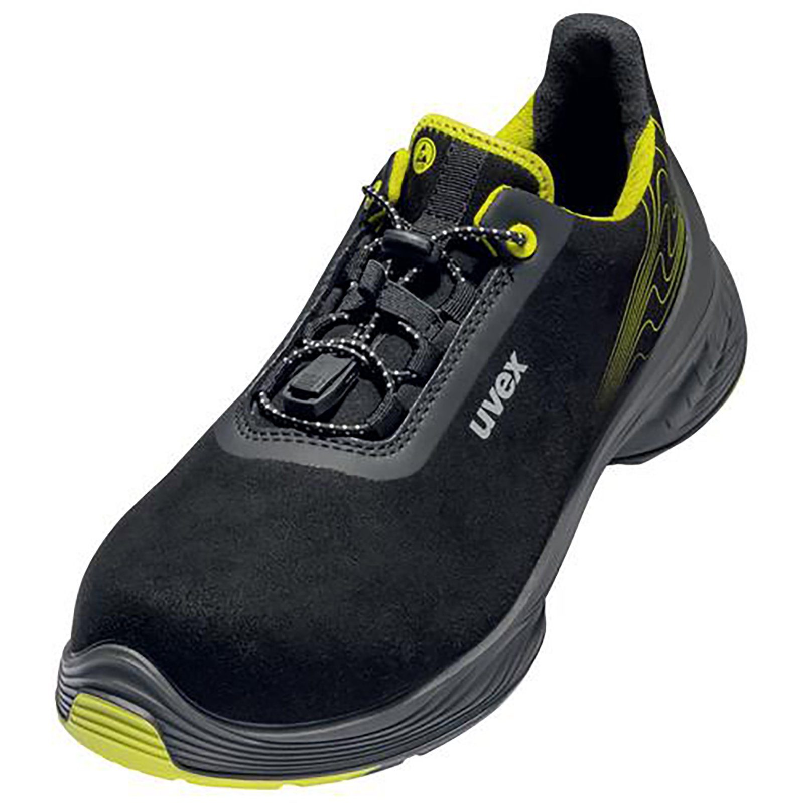 1 G2 Halbschuhe S2 schwarz, gelb Weite 10 Sicherheitsschuh